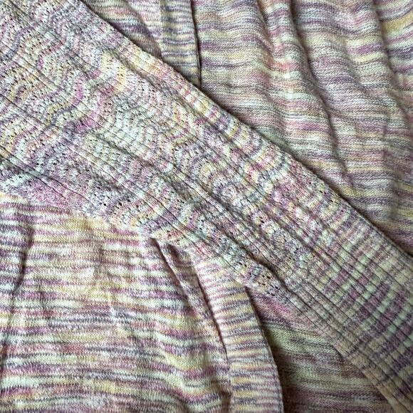 Sundance Long Sleeved Pink Cotton Knit Cardigan Women Petitie XL Pink Lagenlook - Picture 6 of 9